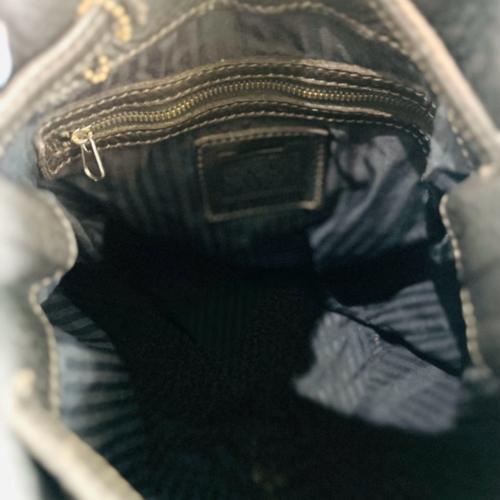Coach vintage Sonoma black leather backpack bucket - Picture 10 of 11